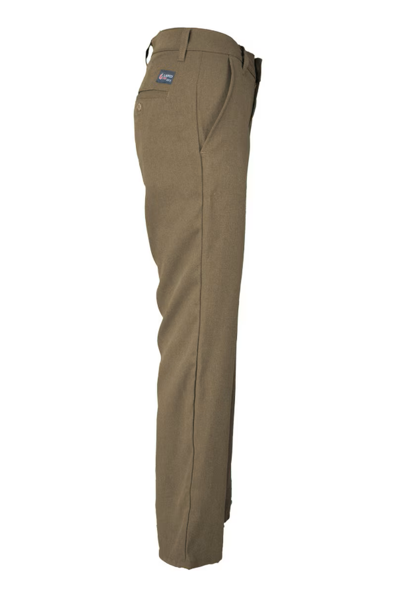 Lapco Womens FR 5oz TecaSafe One Inherent Uniform Pants - Khaki - L-PTCFR5KH-