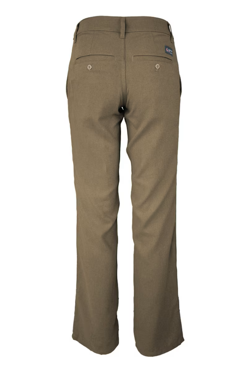 Lapco Womens FR 5oz TecaSafe One Inherent Uniform Pants - Khaki - L-PTCFR5KH-
