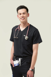 MakeItScope Mens Rubio 1-Pocket Top - Black scrub,shirt,top,men,mens,boy,boys,black