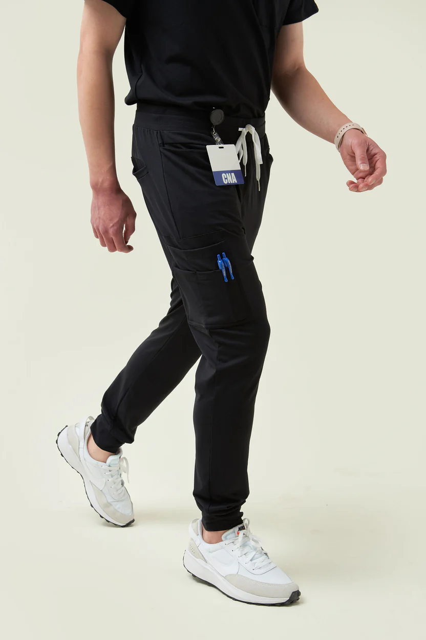 MakeItScope Men's Rubio 8-Pocket Jogger Pants - Black - RUBIO8-CBK-