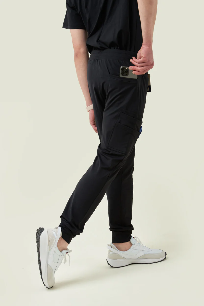 MakeItScope Men's Rubio 8-Pocket Jogger Pants - Black - RUBIO8-CBK-
