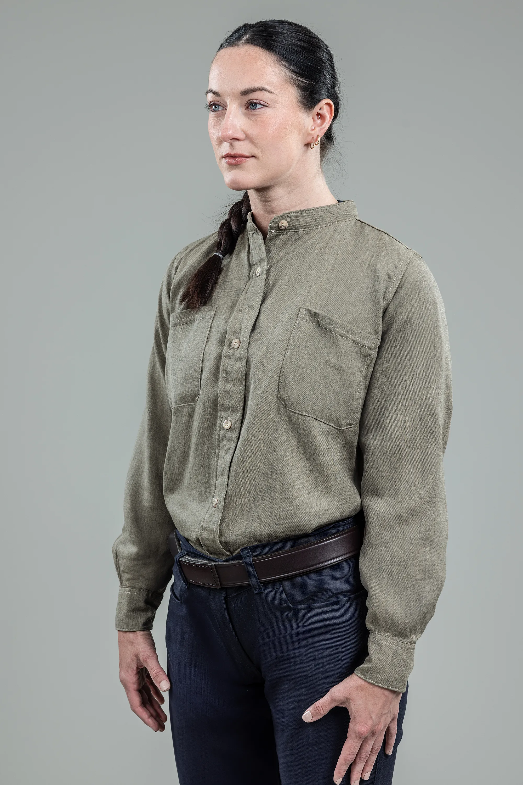 NSA Women's DRIFIRE DH Air FR Work Shirt - Khaki - SHR-DHKW-