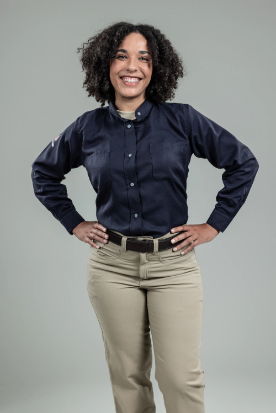 NSA Women's DRIFIRE DH Air FR Work Shirt - Navy