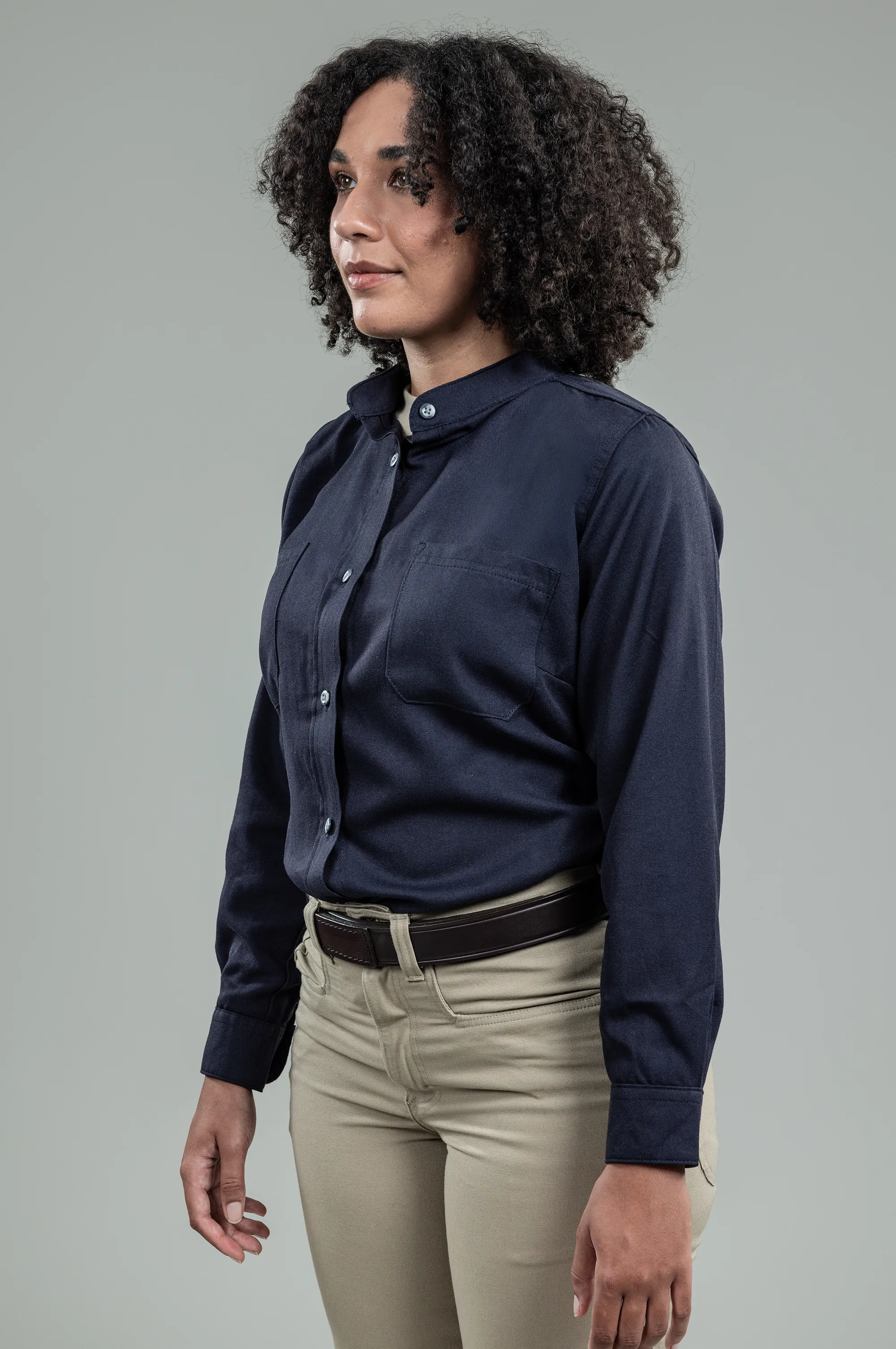 NSA Women's DRIFIRE DH Air FR Work Shirt - Navy - SHR-DHNW-