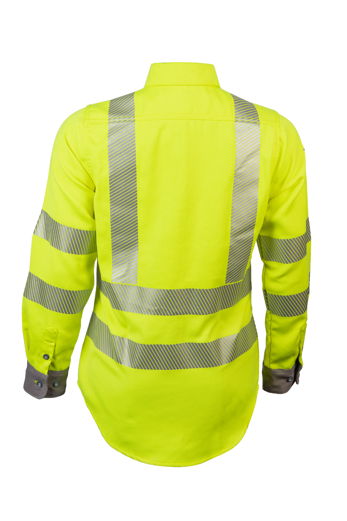 NSA Women's DRIFIRE FR Hi-Vis Lightweight Work Shirt Class 3 - Fluorescent Yellow - SHRTS1C3W-