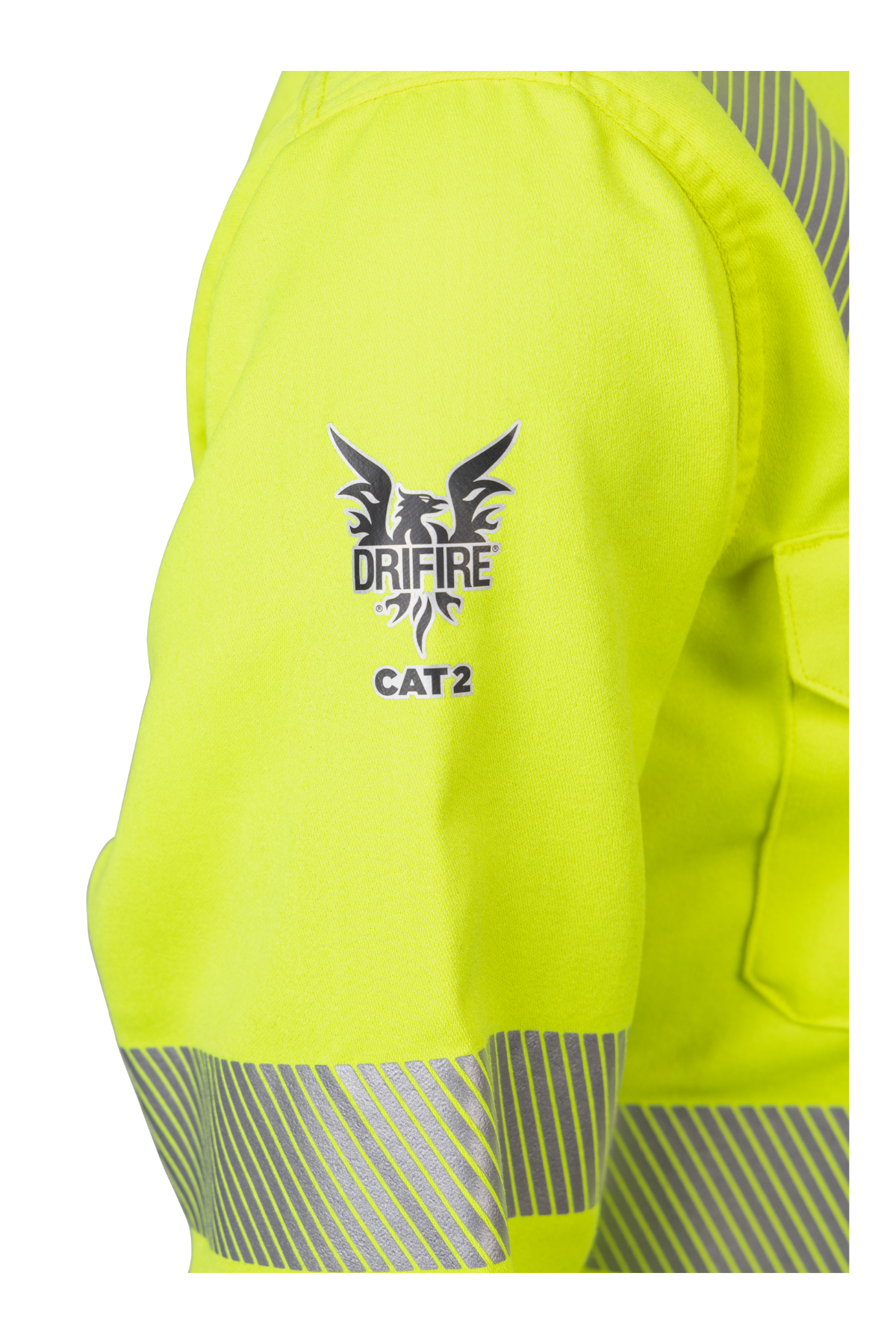NSA Women's DRIFIRE FR Hi-Vis Lightweight Work Shirt Class 3 - Fluorescent Yellow - SHRTS1C3W-