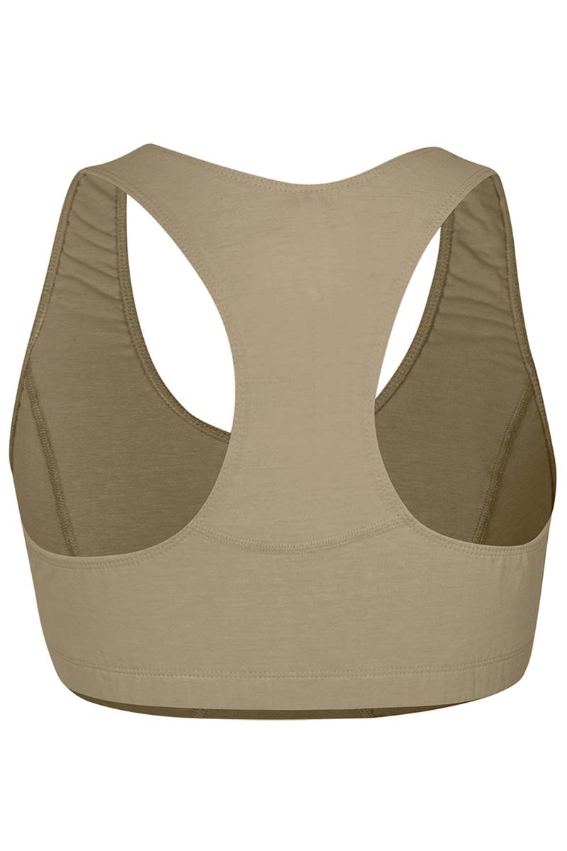 NSA Women's DRIFIRE PRIME Women's Soft Compression Sports Bra - Desert Sand - DF2-762-SB-DS-