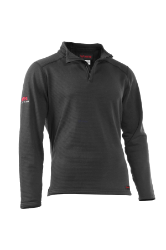 NSA Womens Drifire Power Grid FR 1/4 Zip Fleece - Black black,fleece,jacket,coat,winterwear,outwear,black jacket