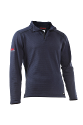 NSA Womens Drifire Power Grid FR 1/4 Zip Fleece - Navy Blue navy,navy blue,blue,fleece,jacket,coat,winterwear,outwear,navyjacket,bluejacket