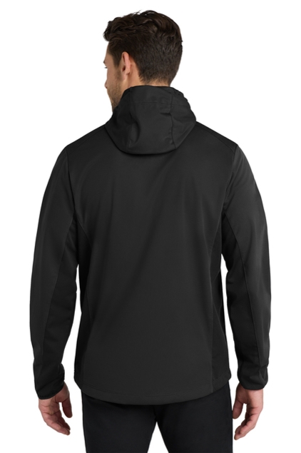 Port Authority Mens Active Hooded Soft Shell Jacket - Black - J719BK-