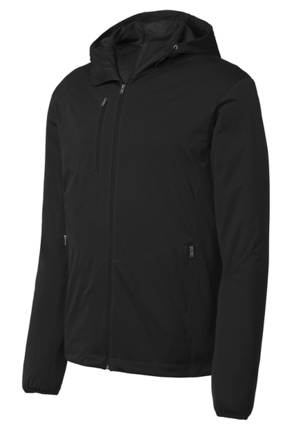 Port Authority Mens Active Hooded Soft Shell Jacket - Black - J719BK-