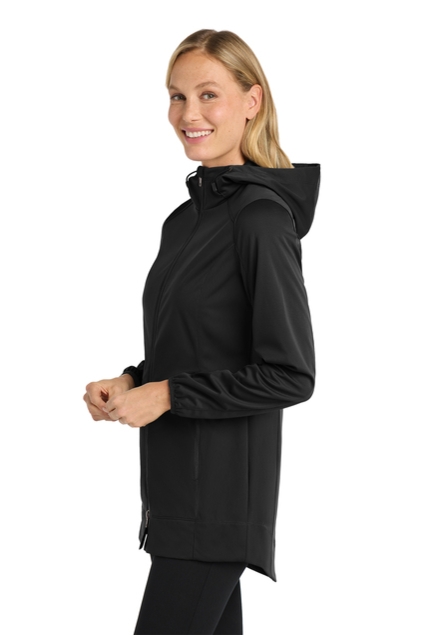 Port Authority Womens Active Hooded Soft Shell Jacket - Black - L719BK-