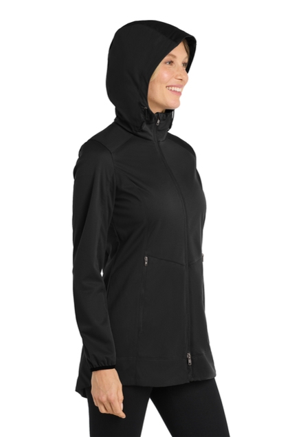 Port Authority Womens Active Hooded Soft Shell Jacket - Black - L719BK-