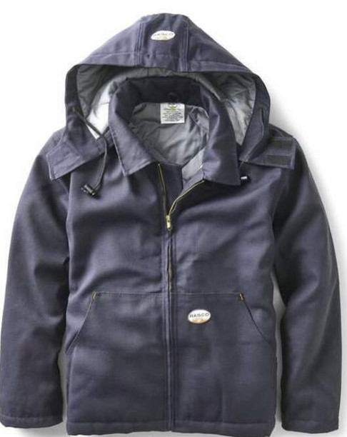 Rasco Mens FR Duck Bomber with Hood - Navy - FR3507NV-