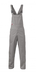 Saf-Tech Mens 9 oz Indura Unlined Bib Overalll - Grey fr,flame,fire,resistant,retardant,women,womens,girl,girls,boy,boys,men,mens,bib,blues,coverall,overalls,overall,coveralls,bibs,unlined,outerwear,grey,gray,light,silver,iron