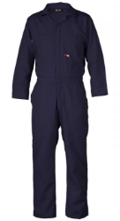Saf-Tech Mens 4.5 oz Nomex IIIA Contractor Coverall - Navy Blue fr,flame,fire,resistant,retardant,boy,boys,men,mens,bib,blues,coverall,overalls,overall,coveralls,bibs,navy,blue,midnight,indigo,dark