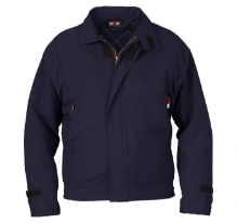 Saf-Tech Mens 6 oz Nomex Insulated Work Jacket with Zip Out Liner - Navy Blue men,mens,boy,boys,jacket,coat,vest,sweatshirt,sweater,zipper,zip,zip-up,winterwear,outerwear,liner,fr,fire,flame,resistant,retardant,navy,midnight,blue,indigo