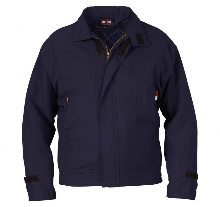 Saf-Tech Mens 6 oz Nomex Insulated Work Jacket with Zip Out Liner - Navy Blue