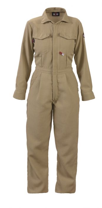 Saf-Tech Womens 4.5 oz Nomex Coverall - Tan