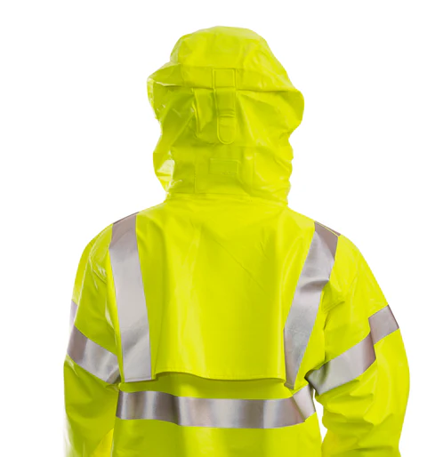 Tingley Mens Eclipse FR Hi-Vis Rain Jacket - Yellow - J44122-