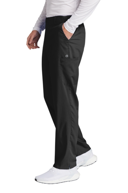 Wink Men's Premiere Flex Cargo Pant-Straight Leg - Black - WW5058-BK-