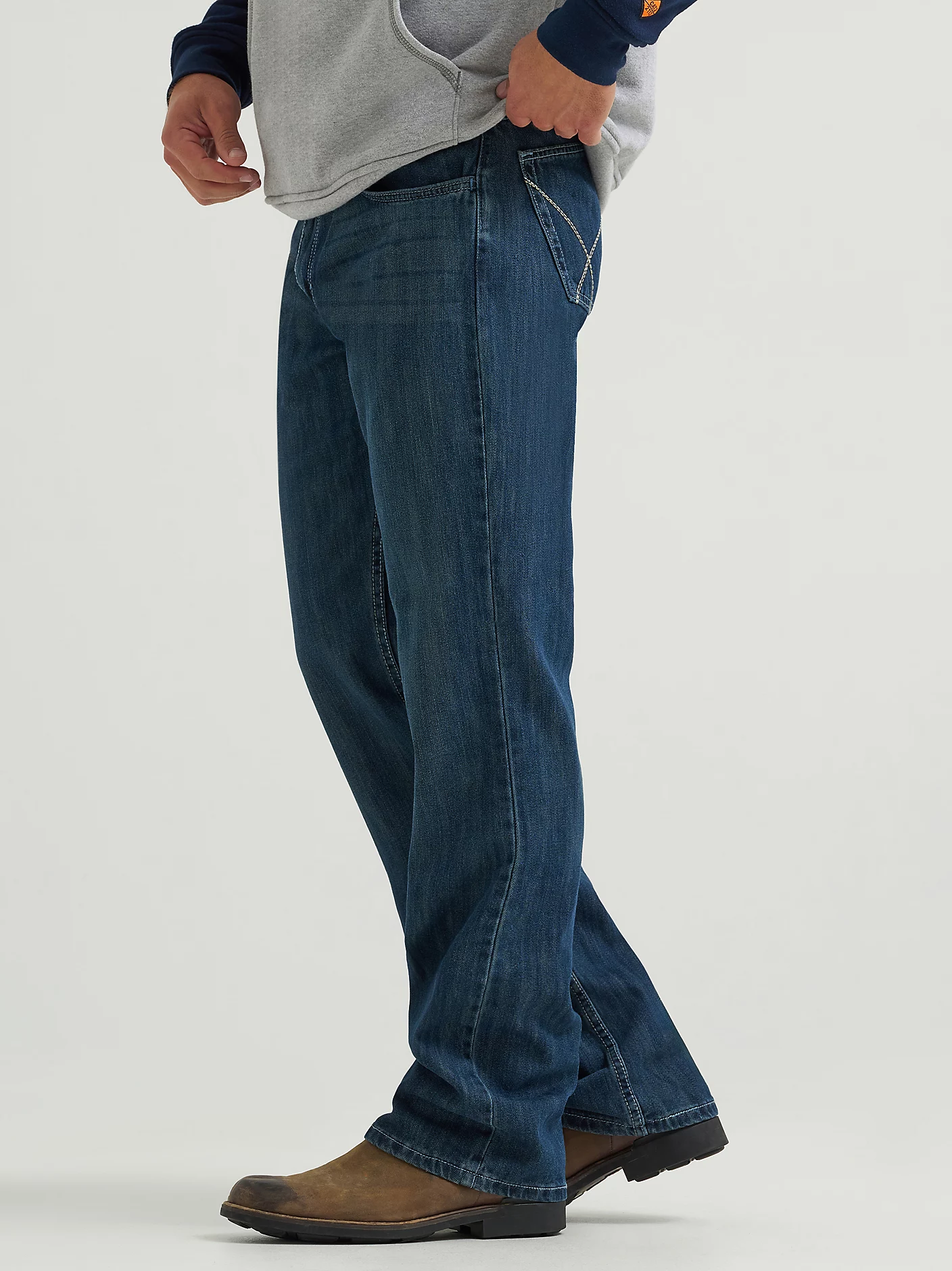 Wrangler Men's FR 20X Vintage Boot Jean - Dark Wash - FR42MWD-