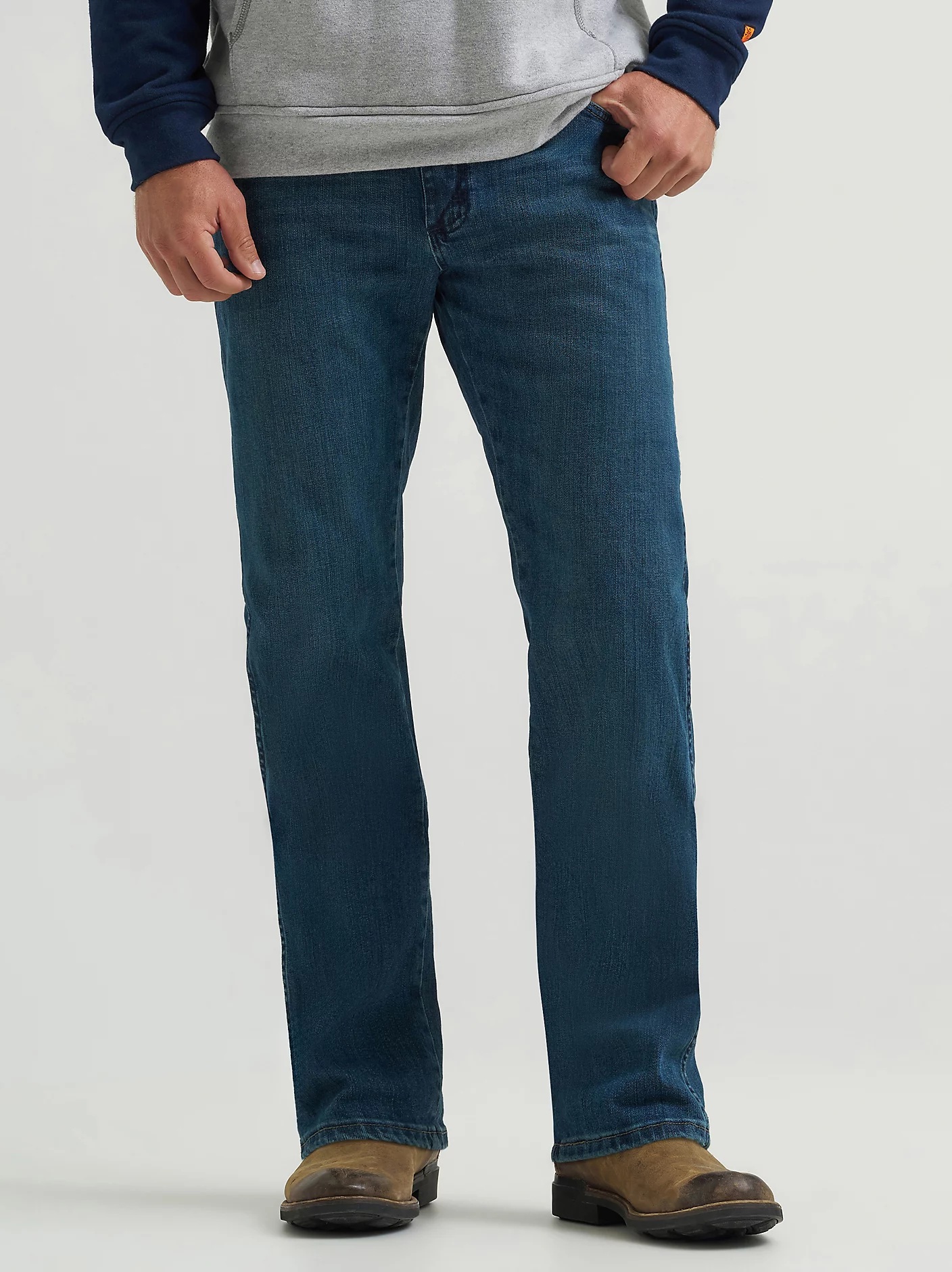Wrangler Mens FR Advanced Comfort Regular Fit Jean - Dark Tint - FRAC47D-