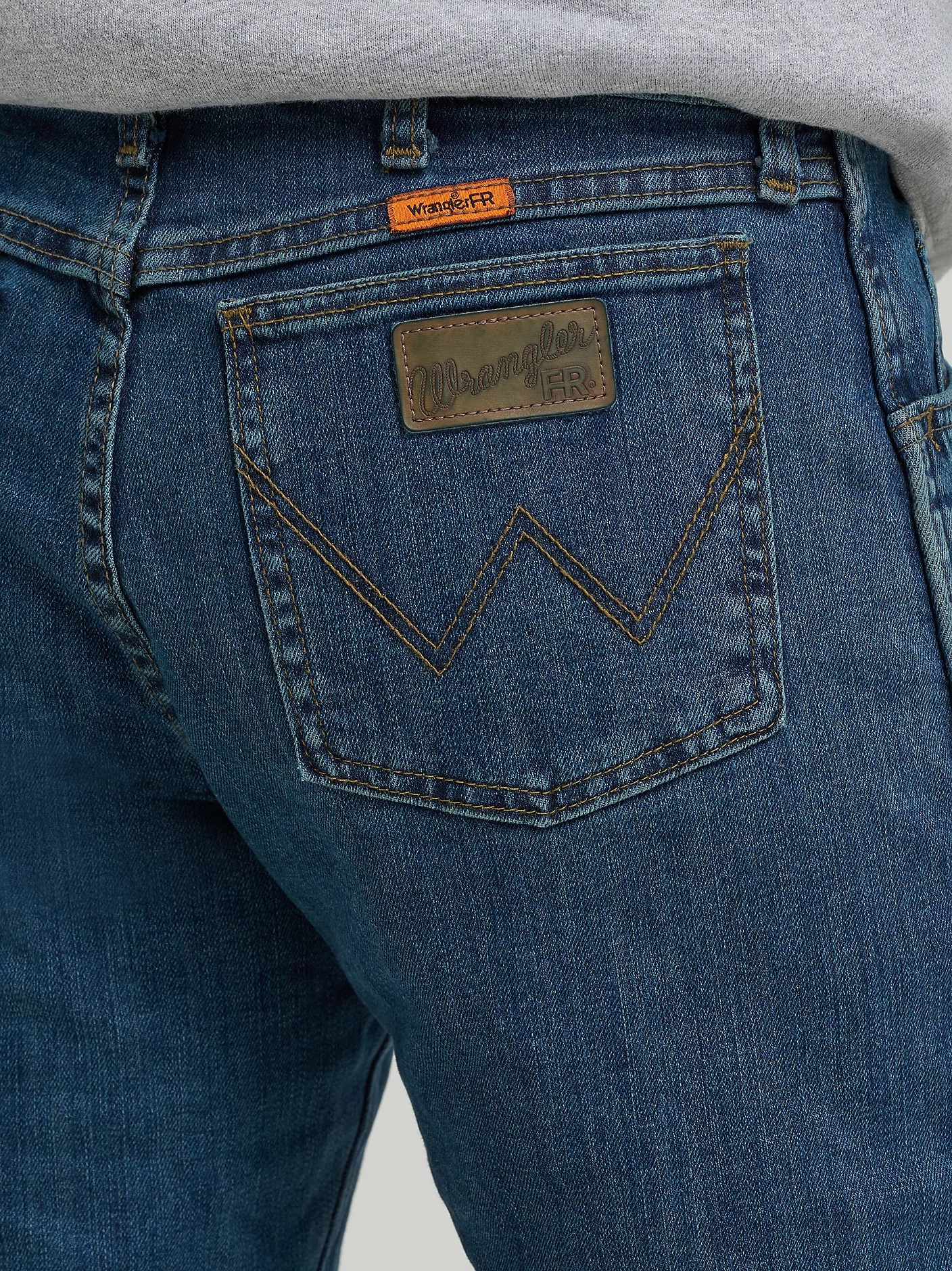 Wrangler Mens FR Advanced Comfort Regular Fit Jean - Dark Tint - FRAC47D-