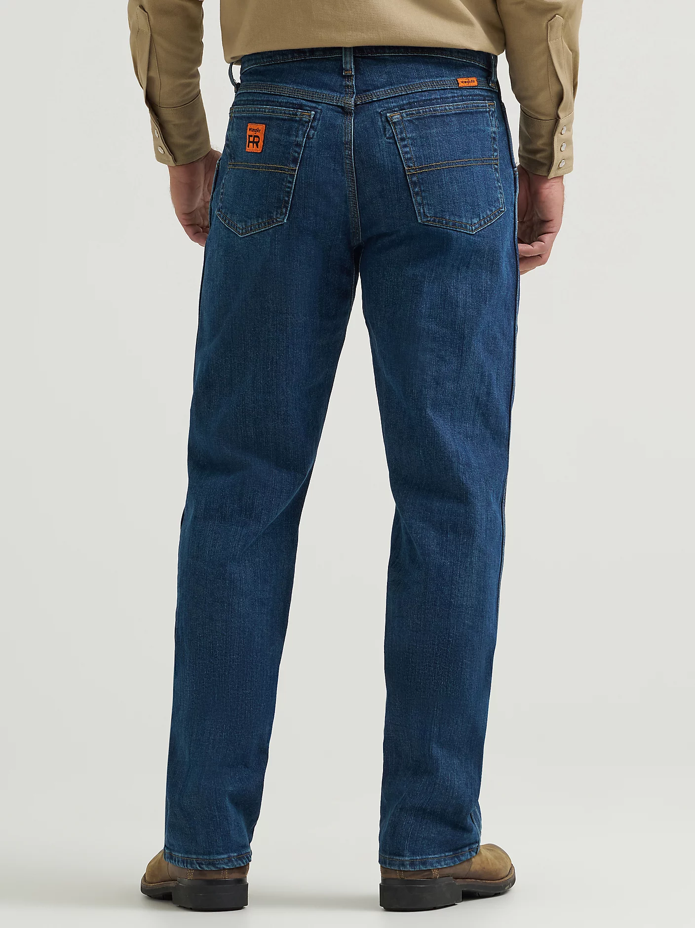 Wrangler Mens FR Advanced Comfort Relaxed Fit Jean - Midstone - FRAC50M-