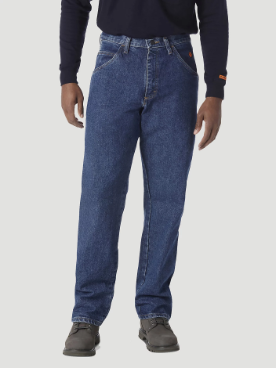 Wrangler Mens FR Flame-Resistant Riggs Carpenter Jean - Stonewash