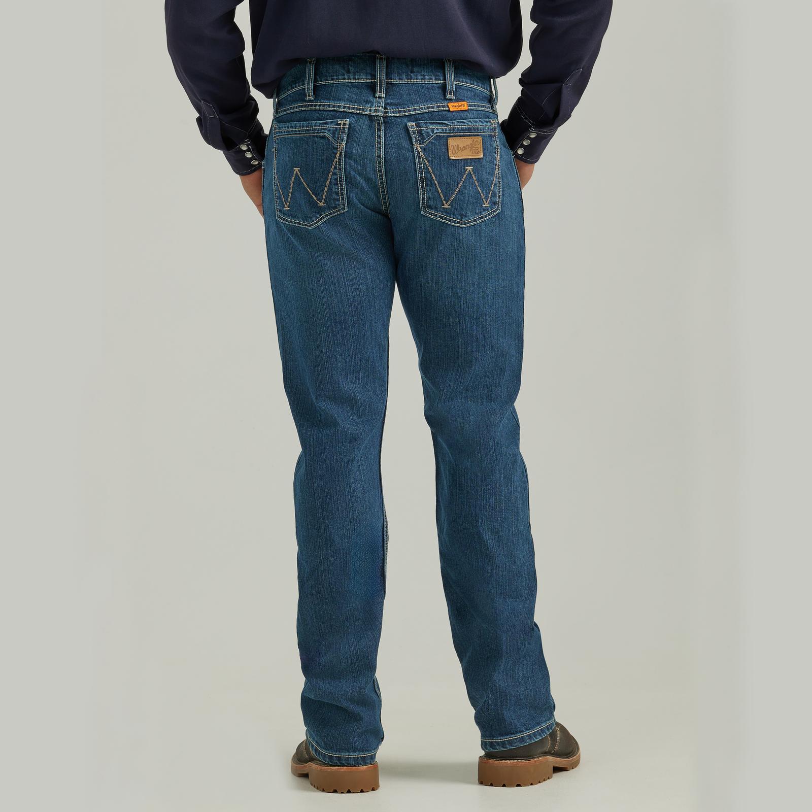 Wrangler Men's FR Retro Slim Boot Jean - Midstone Blue - 112369395-