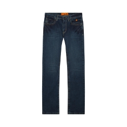 Wrangler Mens FR 20X Advanced Comfort Slim Boot Jean - Dark Denim FR,fire,flame,resistant,retardant,men,boy,mens,boys,pant,pants,jean,jeans,work,blue,denim