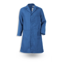 Topps Nomex Lab/Tech Coat with Snaps - Royal Blue fr,fire,flame,resistant,retardant,men,mens,fire,resistant,lab,coat,labcoat,scientist,engineer,royal,light,dark,blue,midnight,indigo